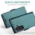 thumbnail image 6 of For Samsung Galaxy A37 A57 Case with Card Holder, Wallet Case for Women Men with RFID Blocking, Durable Leather Kickstand Magnetic Clasp Shockproof Phone Case, 6 of 14