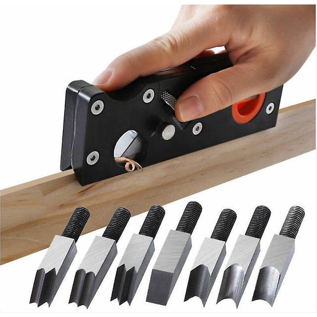 Planeur Professionnel pour Menuiserie Multi-Angle Profondeur Réglable 7 Types de Têtes de Coupe