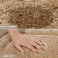 thumbnail image 2 of JAATOP 24"x48" Ultra Thick Bathroom Rug, Extra Soft Absorbent Sculpted Bath Mat, Non-Slip TPR Backing, Machine Washable, Beige, 2 of 7