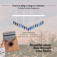 thumbnail image 5 of Kalimba Thumb Piano 17 Keys, Portable Mbira Finger Piano Gifts for Kids and Adults Beginners Wood, 5 of 5