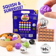 25 Pack of Extra Mini Squishy Dumplings Extra Mini Mystery Dumpling Squishy Set Mystery Dumpling Squishy Dumpling Squishy for Halloween Classroom Goodie Bags Party Supplies