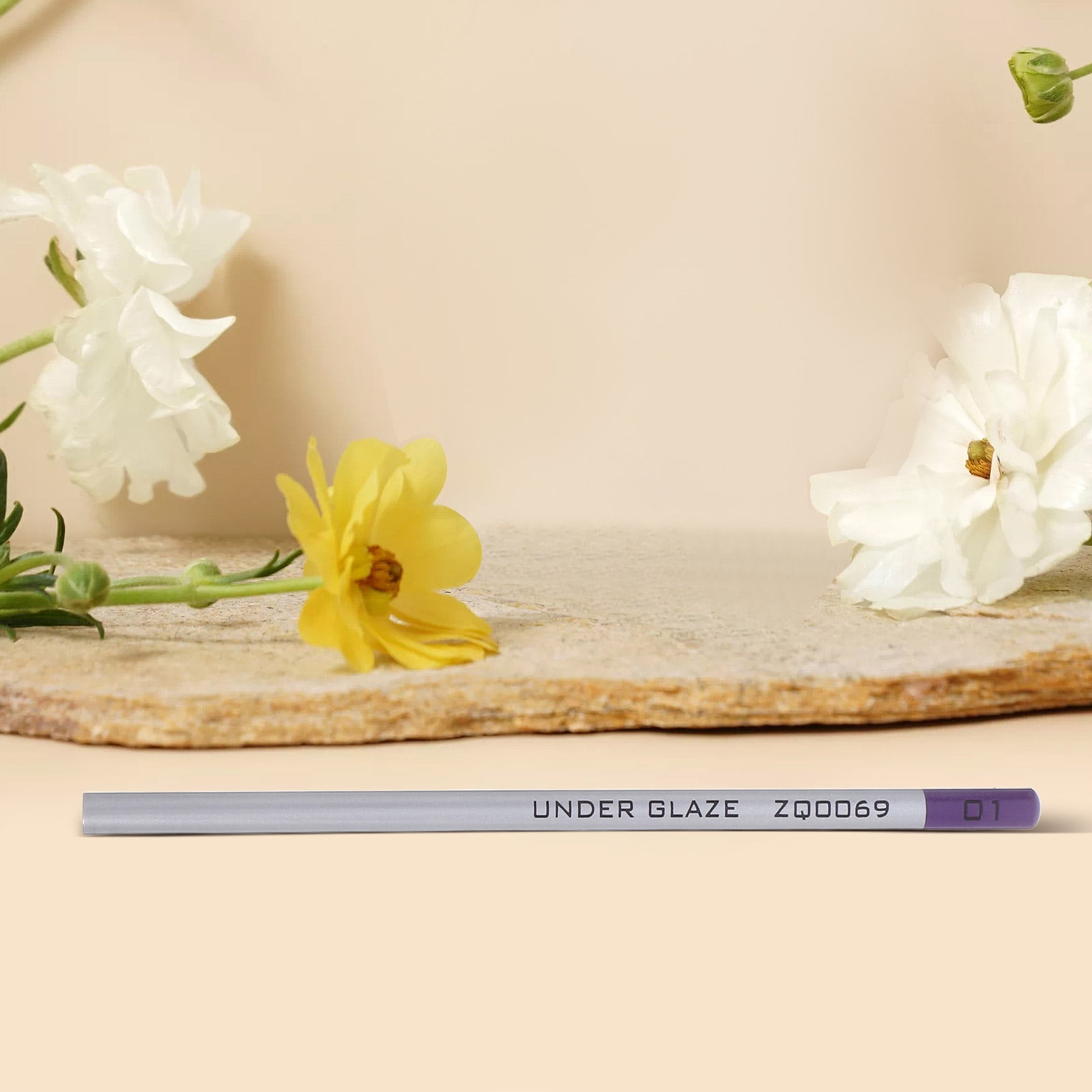 FUTUREORYY Professional Pottery Art Pencil Dark Blue for Ceramic Painting and Detailing