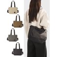 thumbnail image 5 of Women’s Large Canvas Tote Bag Convertible Backpack Lightweight Crossbody Shoulder Bag Multi-pocket Top Handle Work Bag, 5 of 6