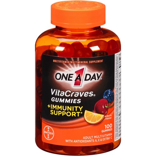 One A Day VitaCraves Immunity Support Adult (100 Count, Assorted Flavors) Multivitamin Gummies