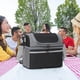 thumbnail image 4 of Bolsa para almuerzo portátil de doble capa negra, gran capacidad para picnic al aire libre, 4 of 6