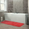 thumbnail image 2 of Garland Rug Traditional Washable Nylon Pink Hibiscus Bathroom Runner, 22" x 60", 2 of 7