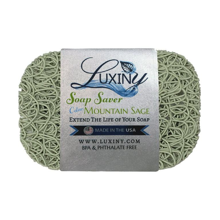 Luxiny American Made Soap Saver, Soap Lift for Soap Dish, Shower Soap Holder & Travel Soap Boxes Helps Handmade Soap Last Longer - Made from Plant
