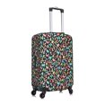 thumbnail image 3 of Fotbe Alphabet Luggage Cover Protector,Suitcase Protector,Scratch and Dirt Resistant,Fits 18-32 Inch Luggage-Large, 3 of 9