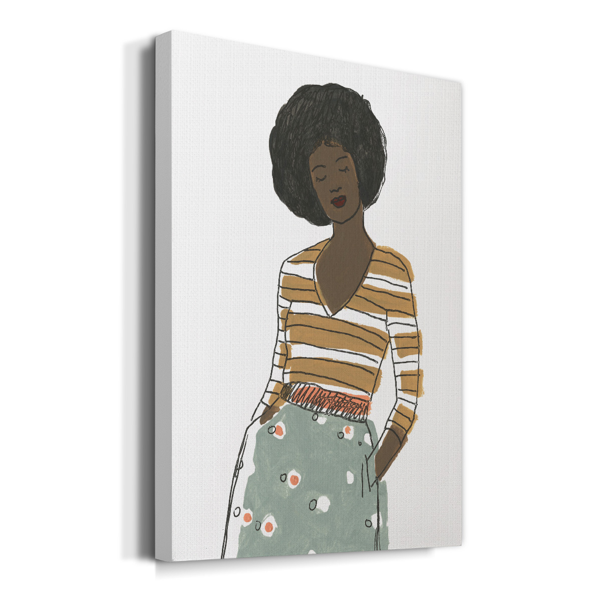 Fashion Vignette II Premium Gallery Wrapped Canvas - Ready to Hang