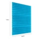 thumbnail image 2 of Persianas plisadas autoadhesivas para balcón, cortinas opacas para ventana, color azul, 2 of 8
