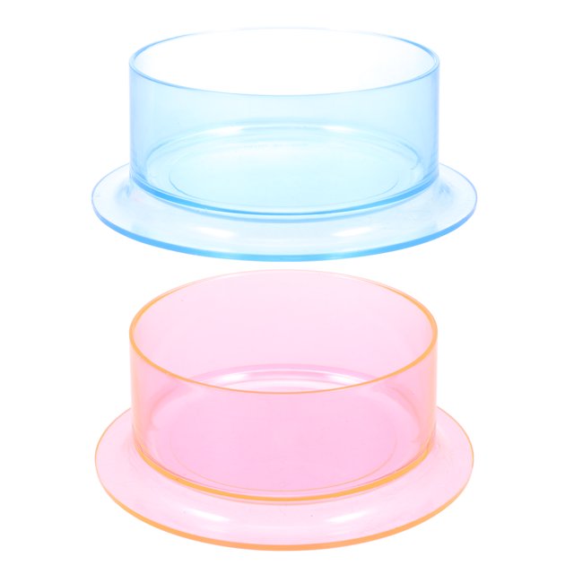 2pcs Reptile Pet Food Holder Plástico PET Water Bowl Multi-Function Hamster Dispensador de alimentos