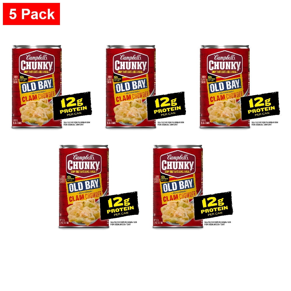 Tony's 3X World Champion Clam Chowder Soup, 15oz (Pack of 6