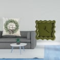 thumbnail image 2 of Funda de cojín cuadrada festiva con diseño de reloj de pared silencioso para decoración del hogar, oficina, sofá, coche, baño, , estudio., 2 of 8