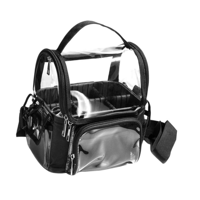 Neceser transparente para maquillaje y cosméticos, estuche de maquillaje multiusos transparente a la moda de PVC, organizador, neceser de viaje para