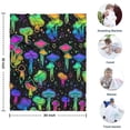thumbnail image 4 of Colorful Mushroom Star Black Pattern Blanket,Comfortable Soft Lamb Wool Throw Blanket,All Season,Warm Lightweight Blankets for Sofa Bed Couch Living Room Chair,30"x40", 4 of 4