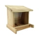 thumbnail image 1 of Comedero de madera para pájaros, estación de alimentación para pájaros, ventana transparente con techo abatible para pájaros pequeños, guacamayos, 1 of 9