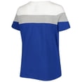 thumbnail image 3 of Women's Royal/Heather Gray Chicago Cubs Plus Size Colorblock T-Shirt, 3 of 3