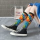 thumbnail image 5 of Balery Vibrant Parrot Splash Art Calcetines novedosos Calcetines deportivos Calcetines hasta la rodilla Calcetines de algodón Calcetines originales y geniales, 5 of 6