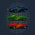 thumbnail image 3 of 1970 Road Legends Muscle Car Long Sleeve T-shirt American Vintage Classic, 3 of 7