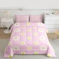 thumbnail image 2 of Feelyou Girly Pink Blossoms Bedding Comforter Set, Rustic Flower Floral Twin Comforter Sets, Teens Kids Girls Women Reversible Bedding Set, Luxury Bedroom Decor, 2pcs, 2 of 8