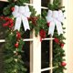 thumbnail image 5 of Adornos navideños, adornos navideños, regalos navideños, lazo de copo de nieve navideño, decoración navideña, lazo colorido, lazo de poliéster., 5 of 6