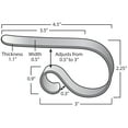 thumbnail image 4 of The Original MantleClip Stocking Holder with CHALKBOARD Icons, Silver 4-pack, 4 of 7