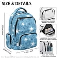 thumbnail image 5 of Chririnla Sea Turtle & Starfish Print Smooth Zippers Casual Bookbag for Elementary School Middle School, traspirante Multi-Pocket 600D Polyester School Bag, 5 of 10