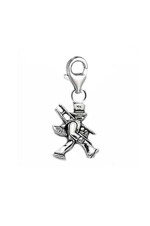 Clip on Painter Charm Pendant for European Jewelry w/ Lobster Clasp