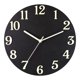 thumbnail image 1 of Reloj de pared luminoso moderno, reloj de pared de madera creativo, ligero, silencioso, redondo. Negro, 1 of 9