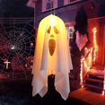 thumbnail image 1 of Accesorios de decoración de halloween, fantasmas esqueléticos, caras de terror, decoración de halloween, gritos de terror blanco para la decoración de jardines interiores y exteriores (45 cm), 1 of 5