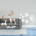 thumbnail image 2 of Escultura de reno europeo y espejo acrílico de , arte de pared coleccionable, artesanía para la decoración del sofá, TV y fondo., 2 of 8