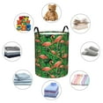 thumbnail image 3 of Lsque Flamingo pattern Laundry Hamper Basket, Tall Woven Rope Hamper Basket for Clothes, Lightweight Storage Basket, Collapsible Waterproof-Medium, 3 of 8
