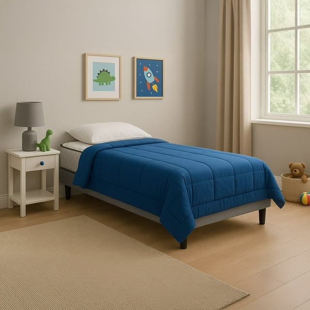 Base de cama individual estilo moderno Condesa con estructura de metal y madera tapizada en tela gris