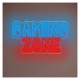 thumbnail image 1 of Letrero De Neón Gaming Zone Con Luz LED Regulable Por USB Para Sala De Juegos, Dormitorio, Sala De Estar, Bar, Fiesta, Decoración De Pared, 40.6cmx22.8cm, 1 of 8