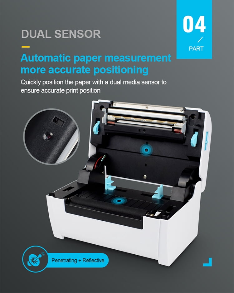 SIHAO Bluetooth Thermal Shipping Label Printer, 4x6in Portable Thermal Address Label Printer for Shipping Packages, Compatible with iPhone,Android,Windows,Mac,Chromebook
