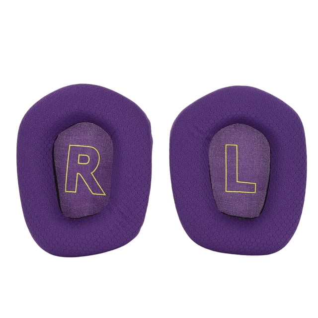 Ear Pads, Sound Insulation Headset Ear Cushion With Soft Breathable Mesh For Headset Purple