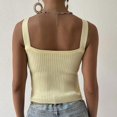 thumbnail image 3 of SNKSDGM Female Sheer Tank Tops for Women Sexy Ribbed Tank Tops for Women Built in Bra Plus Size Women's Sexy Slim Slim Chest Suspender Top Vest S, 3 of 3