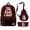 Brown, variant on Jey Uso The Real Chief Merch Backpack 3 Piece Set Rucksack Crossbody Bag Travel Bags Unisex Daypack