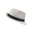 thumbnail image 2 of dianhelloya Fedora Hats for Men Wide Brim Sun Protection Solid Color Panama Cap Boater Summer Beach Sunhat for Vacation, 2 of 8