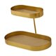 thumbnail image 1 of Organizador de tocador para baño, bandeja de tocador, estante de almacenamiento estable y resistente, soporte para cosméticos y perfumes para tocador. Almohadilla dorada y amarilla, 1 of 8