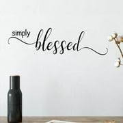 Simply Blessed Vinyl Wall Decal