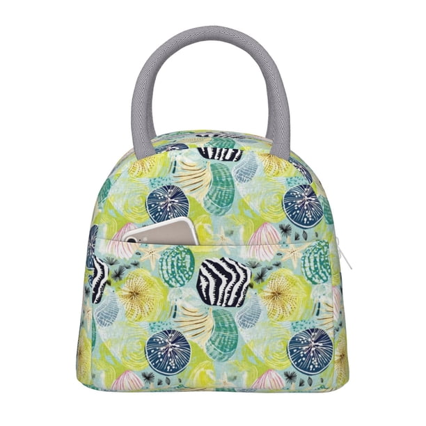 Easygdp Shell Clam Bolsa de Almuerzo Insulada Grande, Forro de Aluminio, Diseño Espacioso, a Prueba de Fugas, Ideal para Trabajo, Picnics, Viajes y Actividades al Aire Libre