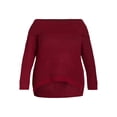 thumbnail image 5 of Time and Tru Women's and Women's Plus Off Shoulder Sweater, Sizes XS-4X, 5 of 5