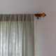 thumbnail image 4 of Cortinas bohemias de lino a rayas bordadas, 2 piezas, para dormitorio, gris, verde, estilo rústico, estilo granja, con filtro de luz bohemio, 4 of 5