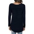 thumbnail image 3 of PPYOUNG Blouses for Women Pleated Long Sleeve Tunic Tops Dressy Casual Fall Button Down Shirts, 3 of 4