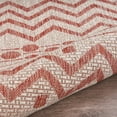 thumbnail image 5 of LR Home Victoria 8' x 10' Beige/Red Chevron Indoor/Outdoor Area Rug, 5 of 7