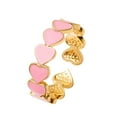 thumbnail image 3 of Y Anillo Ajustable Abertura De Moda En Forma De Corazón Para Mujeres Anillo Redondo Joyería Para Niñas Anillos, 3 of 4