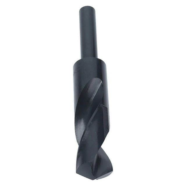 Reduced Shank Drill Bits HSS Twist Straight 1/2in Shank Drilling Tool 24.5mm Black