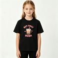 thumbnail image 2 of But First Boba Milk Tea Girls Graphic Tee, Cute Sweet 100% Cotton Kids Short Sleeve T-Shirt 4-13Y, 2 of 5