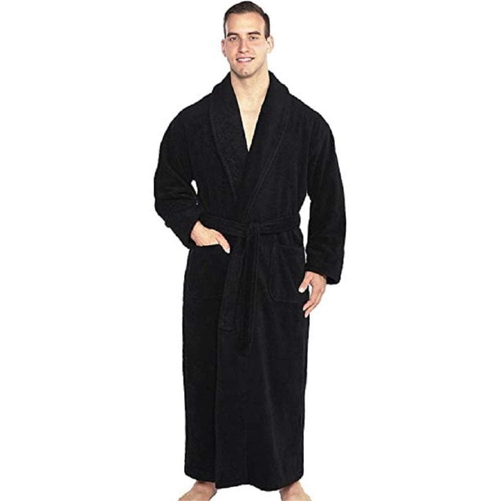 TurkishTowels Mens and Womens Original Terry Shawl Turkish Bathrobe
